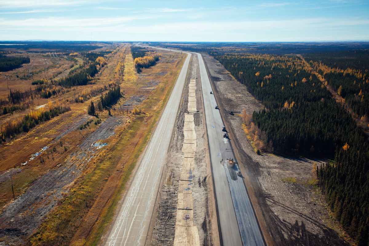 Élargissement de la voirie sur la Highway 63 - Alberta