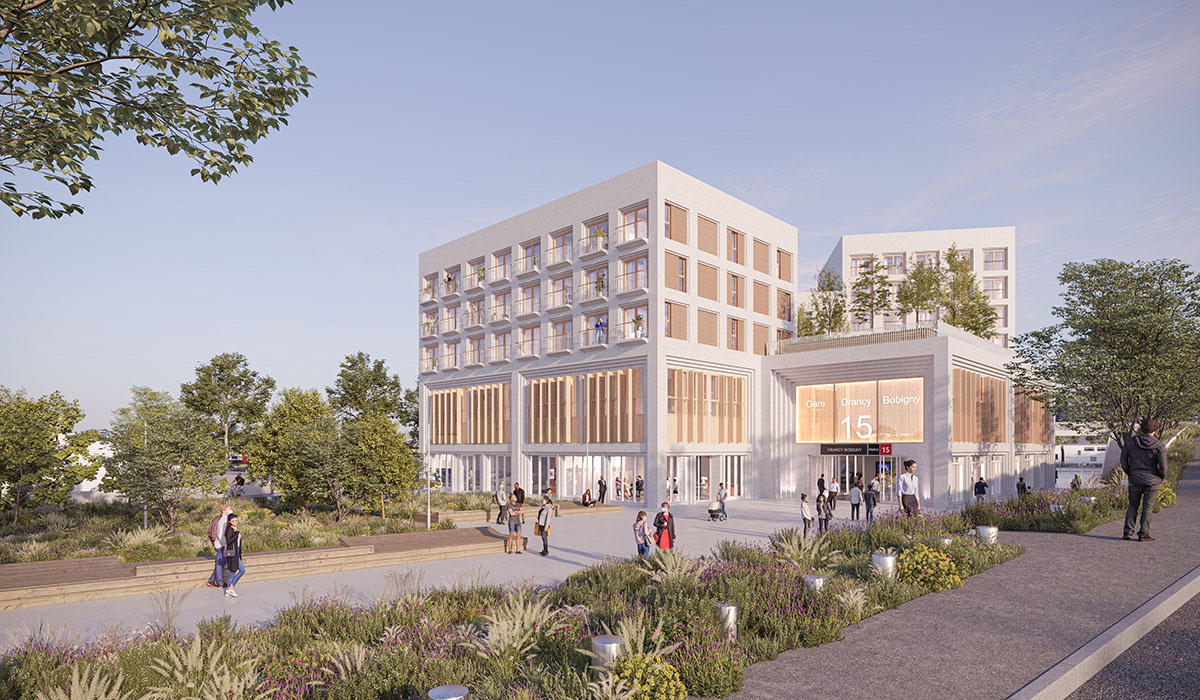 Bâtiment de station de métro