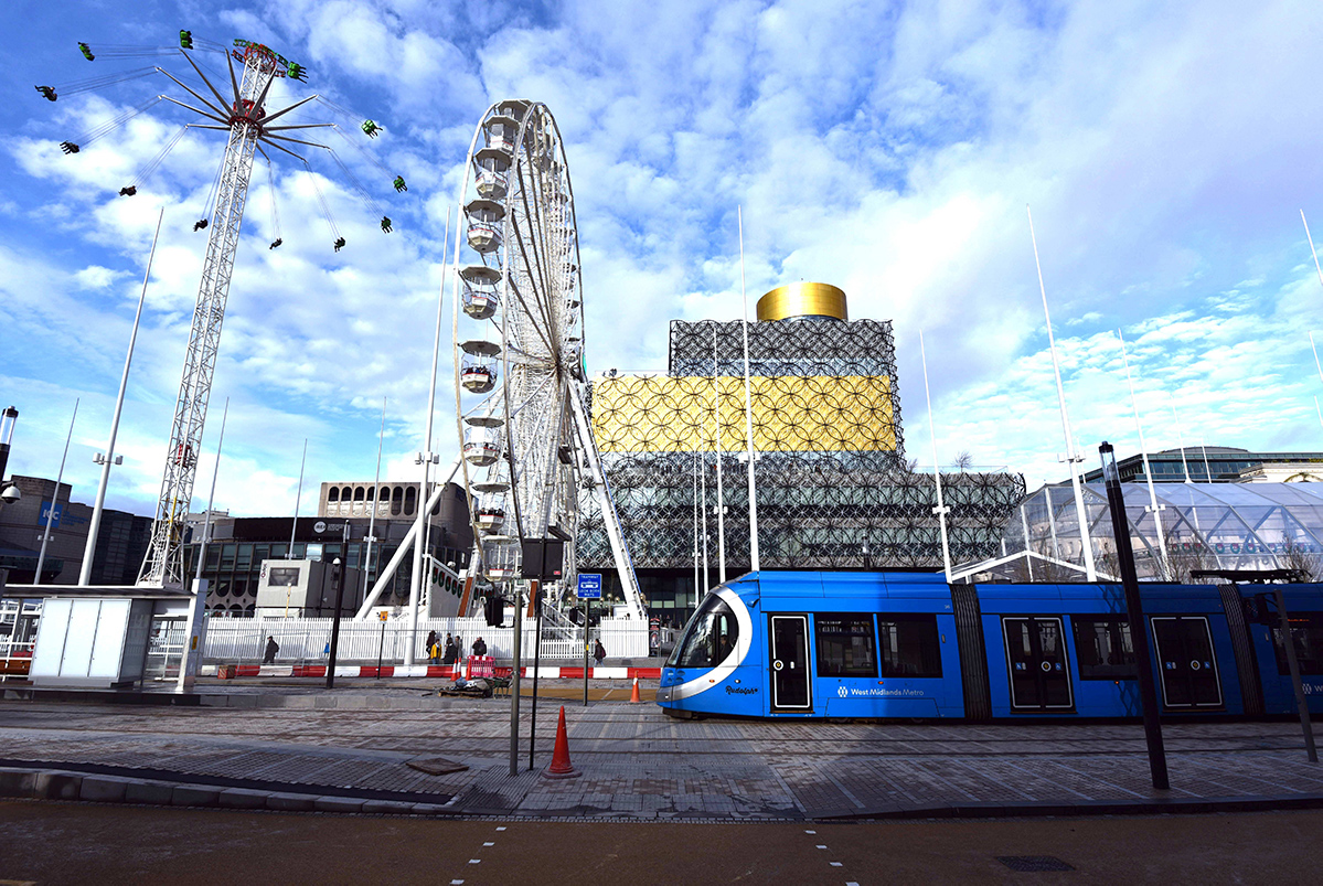 Un tram à Birmingham