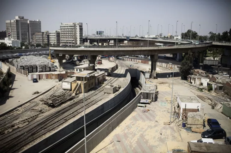 Illustration of Le Caire, Égypte (1981–aujourd’hui) – Réseau de métro (lignes 1 à 3) 