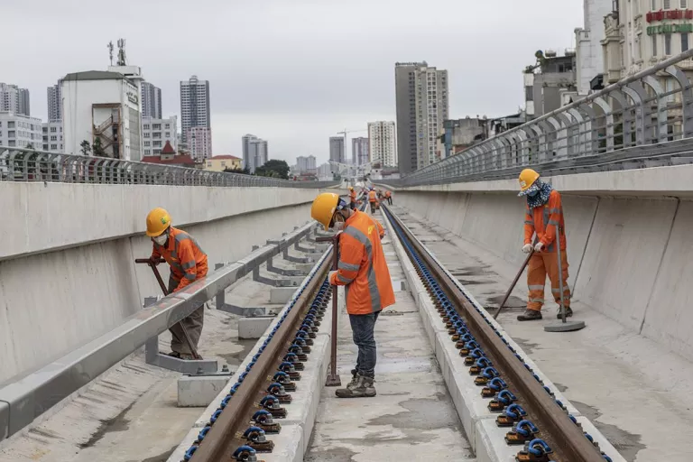 Chantier métro Hanoi