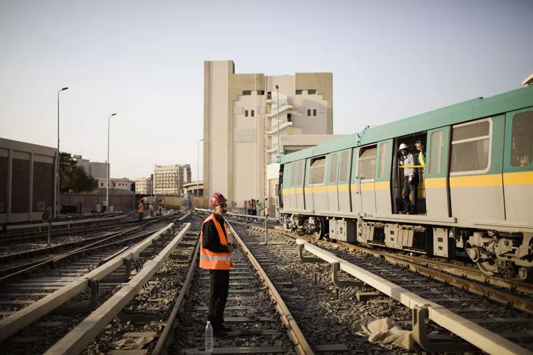 Construction metro du Caire
