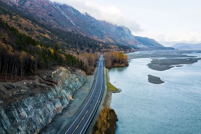 Route en Alaska