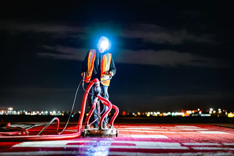 Lafrentz Road Marking 