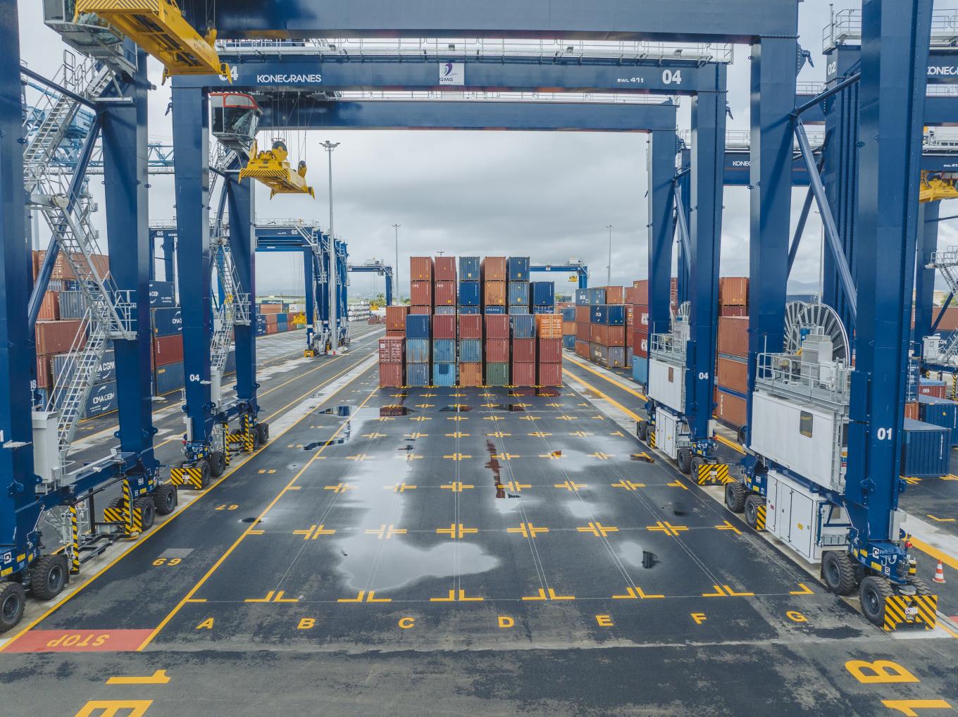 Modernisation du terminal de CMA-CGM du port du Jarry en Guadeloupe