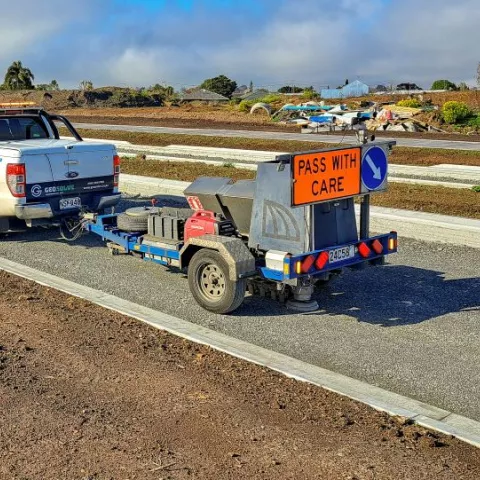 Illustration of Colas conçoit une chaussée HiLAB haute performance pour Webb Drive à Hamilton
